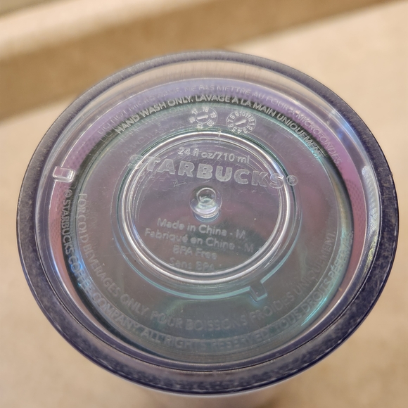 Starbucks Iridescent Mermaid/ Siren Scales Tumbler 24oz Used No Straw - Picture 2 of 5